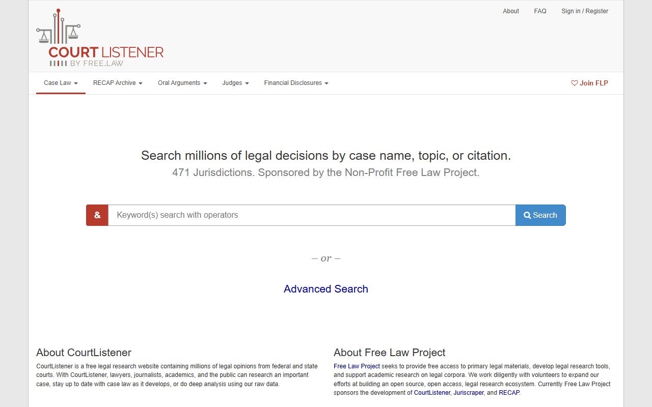 Wayne County Circuit and Superior Courts CourtListener federal record comparison