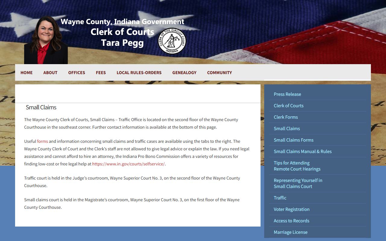 Wayne County traffic court records small claims and traffic office source